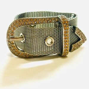 3/$20 Elegant Silver and Gold Mesh Belt Bracelet